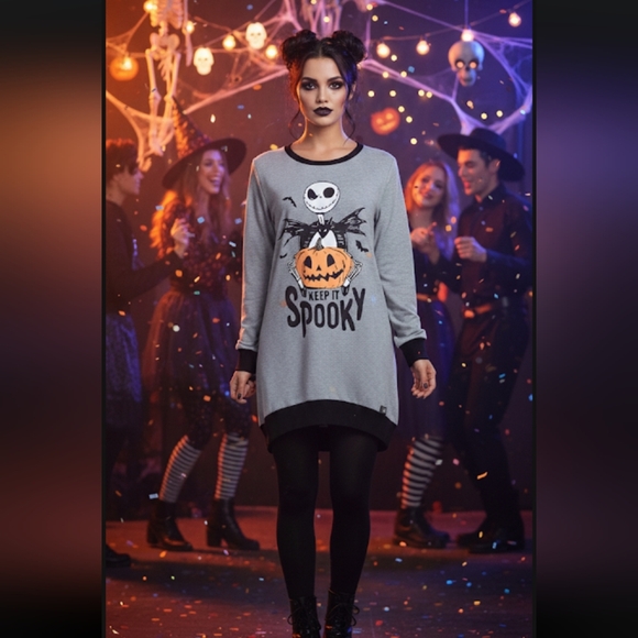 Disney Other - Disney The Nightmare Before Christmas Keep It Spooky Nightshirt Size XS Costume